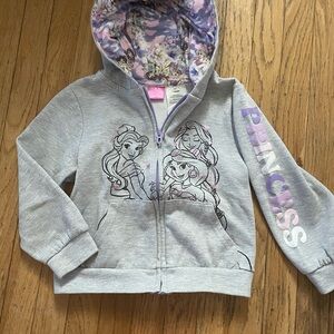 Disney Gray Princess Kids Hoodie